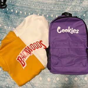 Backwoods Hoodie & Cookies backpack bundle